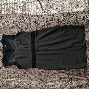 Green And Black Sheath Dress